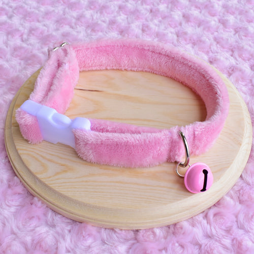 PRE-ORDER Bubblegum Pink Fluffy Collar 12-18 inch