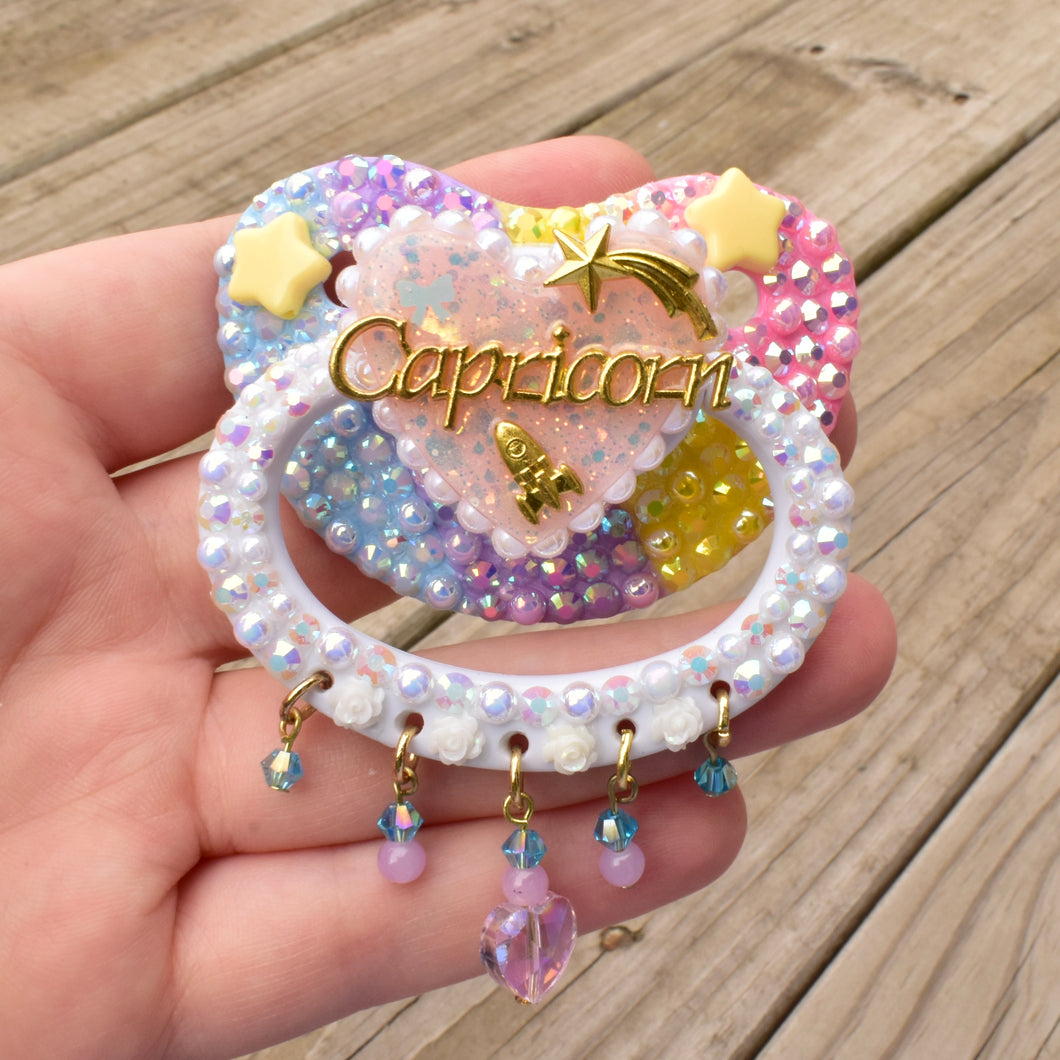 Capricorn Zodiac Dangle Pacifier