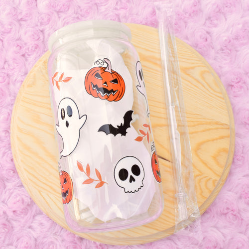 Spooky Glass Cup 16oz
