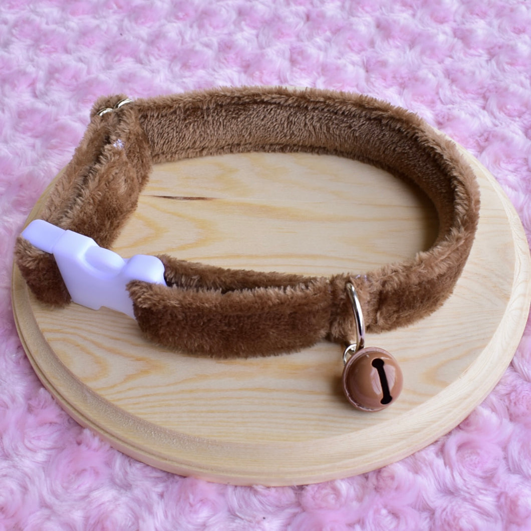 PRE-ORDER Brown Fluffy Collar 12-18 inch