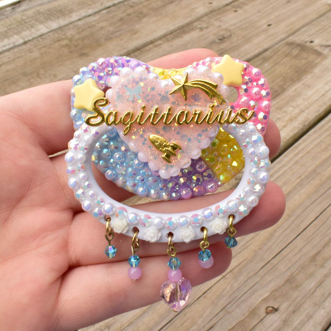Sagittarius Zodiac Dangle Pacifier