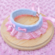 PRE-ORDER Blue & Pink Fluffy Kitten Collar