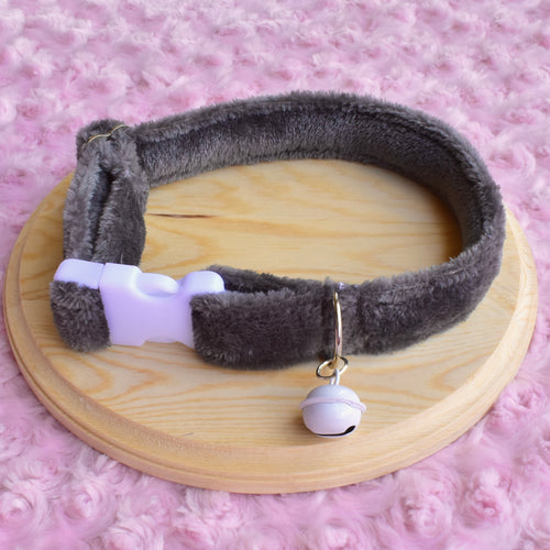 PRE-ORDER Dark Grey Fluffy Collar 12-18 inch