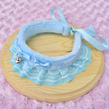 PRE-ORDER Blue Fluffy Kitten Collar