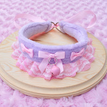PRE-ORDER Purple & Pink Fluffy Kitten Collar