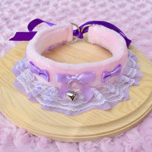 PRE-ORDER Pink & Purple Fluffy Kitten Collar
