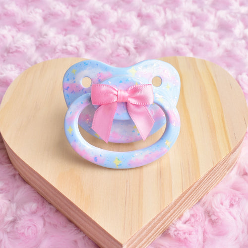 Pastel Clouds Painted Pacifier