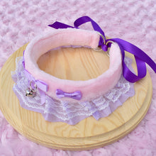 PRE-ORDER Pink & Purple Fluffy Kitten Collar