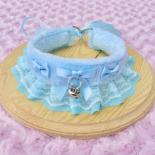 PRE-ORDER Blue Fluffy Kitten Collar