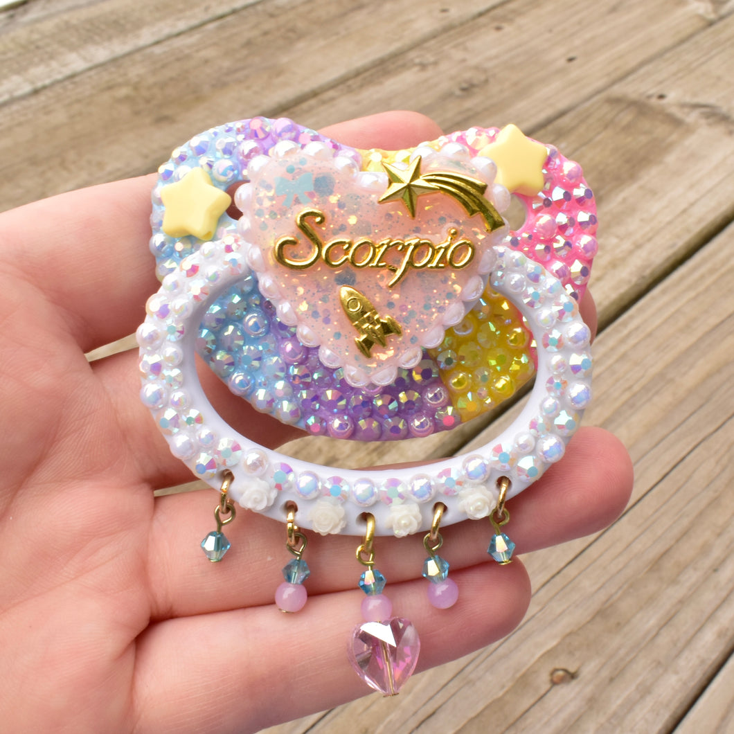 Scorpio Zodiac Dangle Pacifier