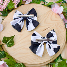Cow Print Hair Bow