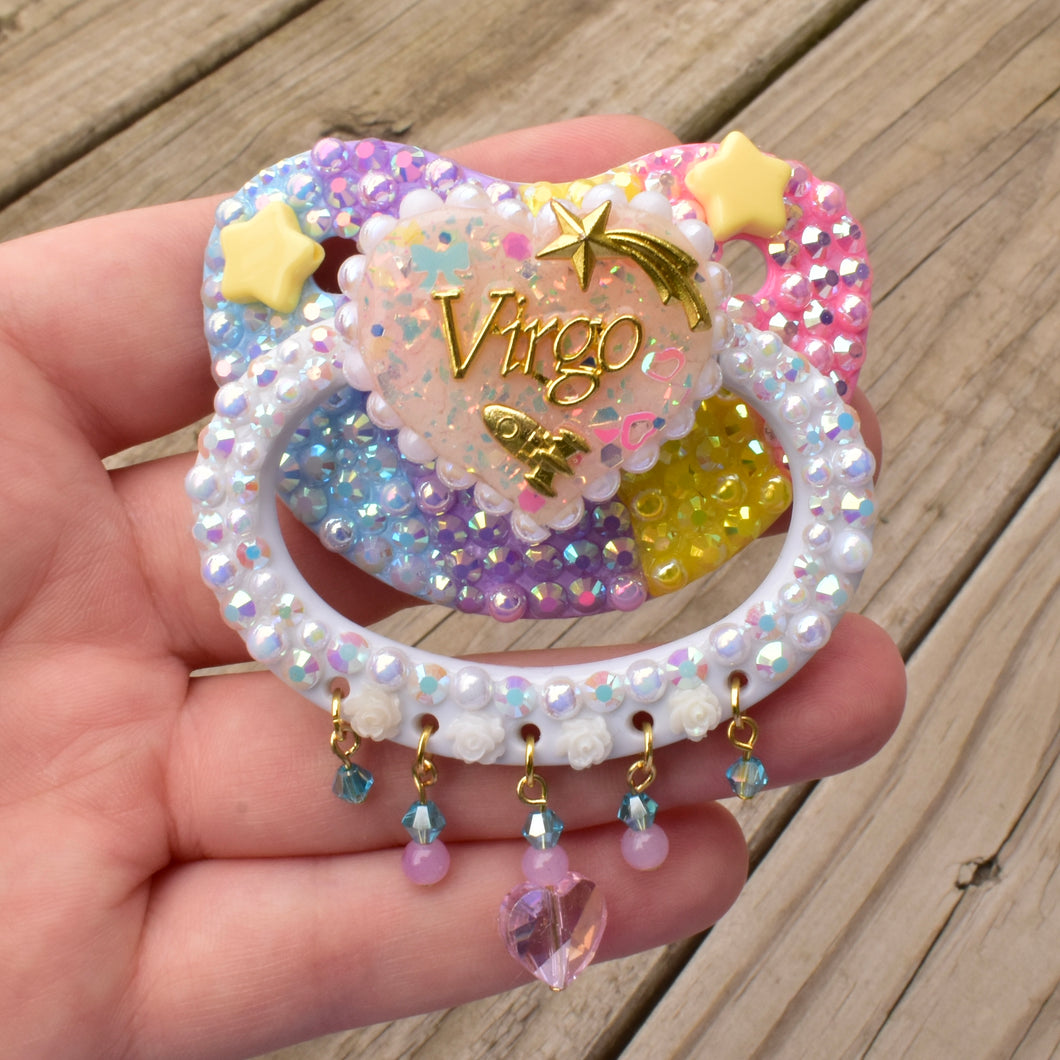 Virgo Zodiac Dangle Pacifier
