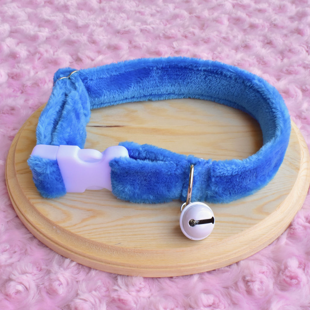 PRE-ORDER Deep Ocean Blue Fluffy Collar 12-18 inch