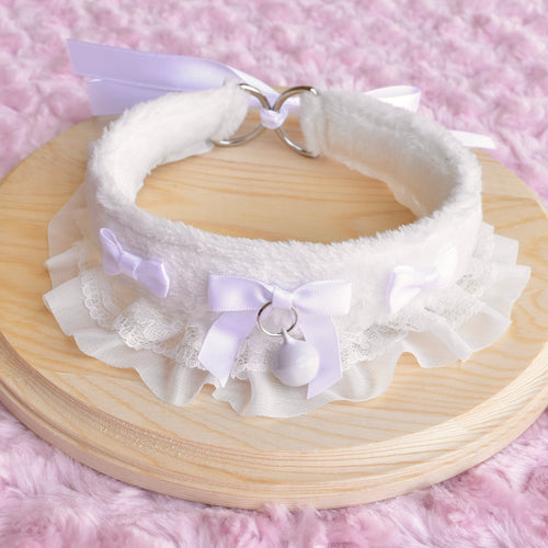 PRE-ORDER White Fluffy Kitten Collar