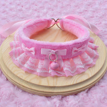 PRE-ORDER Bubblegum Pink Fluffy Kitten Collar