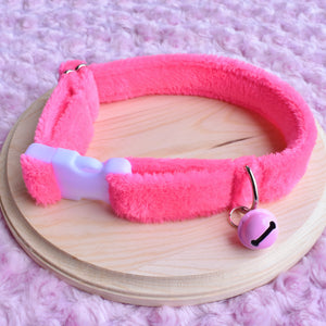 PRE-ORDER Neon Pink Fluffy Collar 12-18 inch