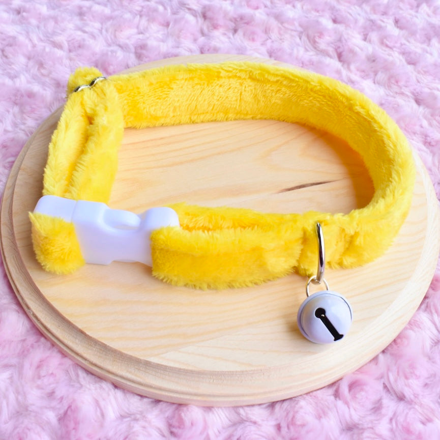 PRE-ORDER Yellow Fluffy Collar 12-18 inch
