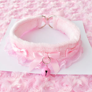 PRE-ORDER Pink Fluffy Kitten Collar
