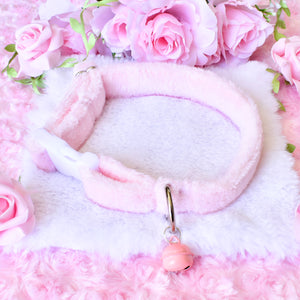 PRE-ORDER Pink Fluffy Collar 12-18 inch